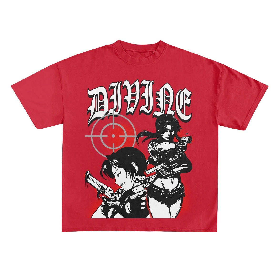 Red “Trust No One” Graphic T-Shirt